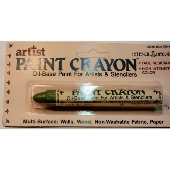 Artist Paint Crayon Blue chintz Oil Base Artist Stenciler 26546 - Picture 1 of 7